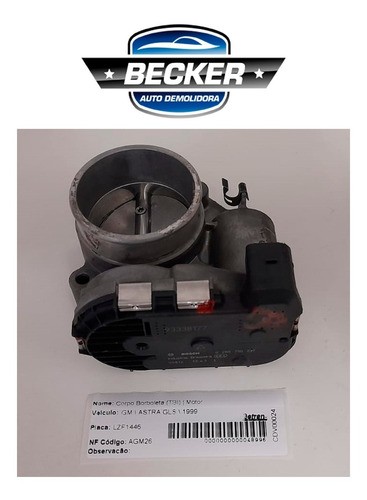 Corpo De Borboleta Tbi Gm Astra Gls 2008/2009 - 93338177