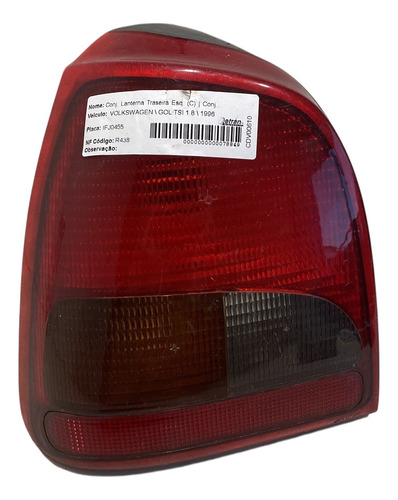 Par De Lanterna Traseira Vw Gol Bola G2 Arteb