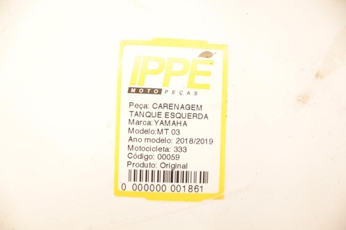 Carenagem Tanque Esquerda Yamaha Mt 03 Mt03 (333)