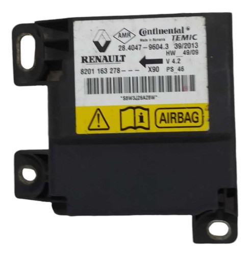 Modulo Central Impacto Renault Sandero Logan 2011 2013 Orig