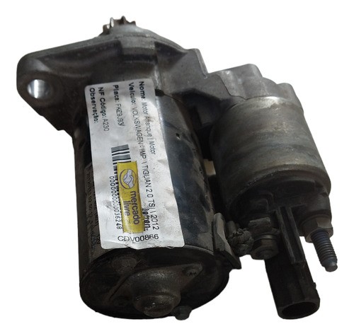 Motor Partida Arranque Volkswagen Tiguan 2011 2012 2013