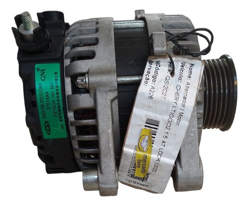 Alternador Cherry Tiggo 2 1.5 Automático 2017 2018 2019 2020