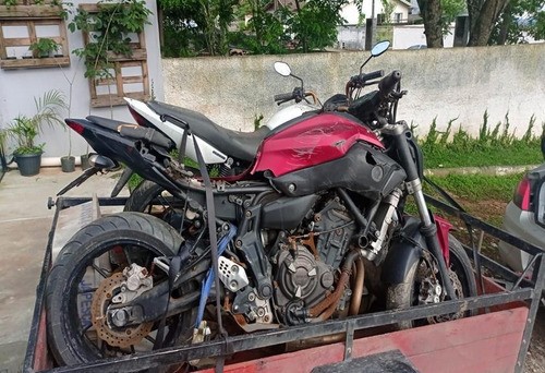 Acabamento Bengala Direita Yamaha Mt07 Mt 07 (369)