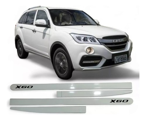 Jogo Friso Lateral Personalizado Branco Lifan X60 2013/ 2019