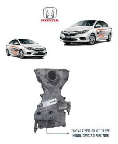 Tampa Lateral Motor Honda New Civic 2.0 2013 2014 2015 2016