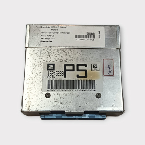 Módulo De Injeção Gm Corsa 1.0 8v 98 A 2004