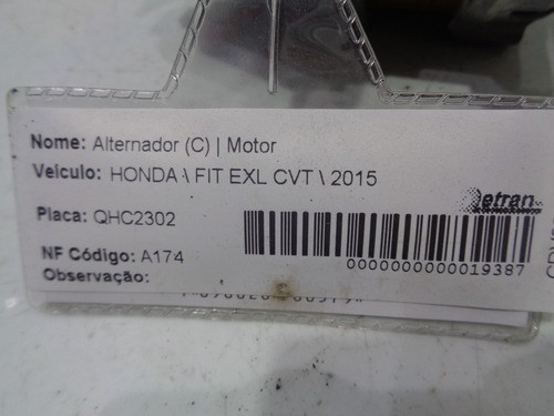 Alternador Honda Fit 2015