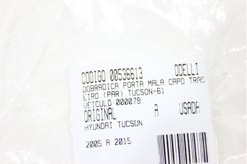 Dobradiça Porta Mala Capô Tras (par) Tucson 05/15 Us (613)