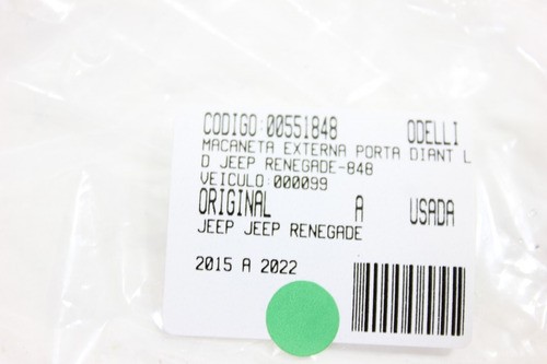 Maçaneta Externa Porta Diant Ld Jeep Renegade 15/22 Usado (8