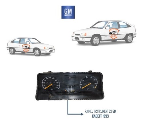 Painel Instrumento Gm Kadett 1993 Carcaça Trincada 880470036