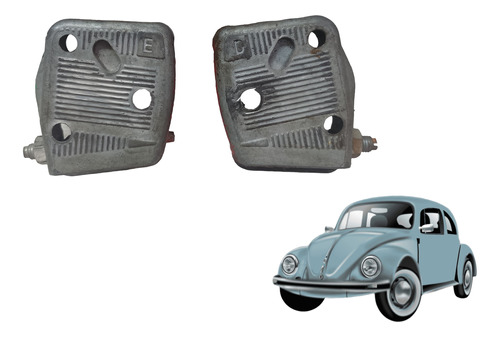 Par Batente Porta Vw Fusca 1959 A 1977 Original Usado
