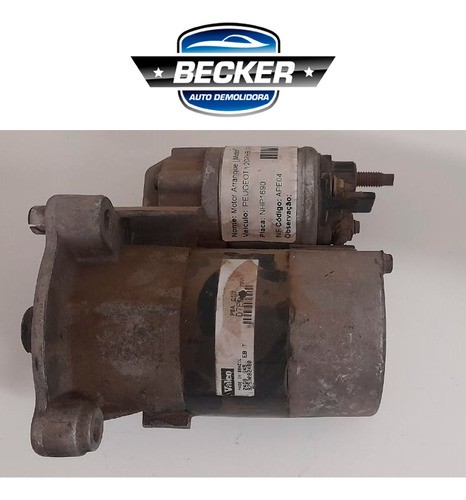 Motor De Arranque Peugeot 207hb Xr 2009 - 9753082480