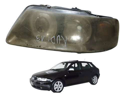 Farol Diant. Esquerdo Audi A3 1.6 2000 Com Detalhe (ap)