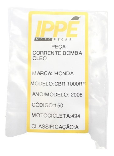 Corrente  Bomba Óleo  Honda Cbr 1000 Rr (494)