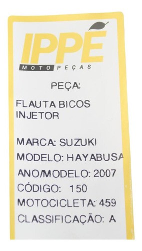 Flauta Bicos Injetor Suzuki Hayabusa (459) 2007