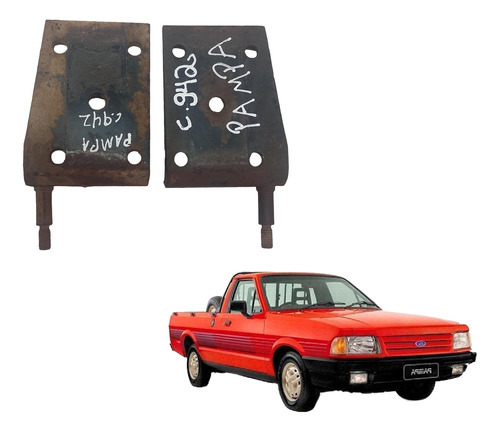 Suporte Amortecedor Traseiro Ford Pampa 93 94 95 96 97 Par