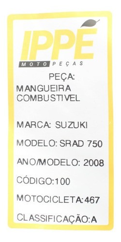 Mangueira Combustível Suzuki Srad 750 (467)