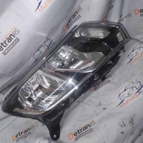 Farol Ld Renault Logan Sandero 2014/2018 Masc Negra 6159