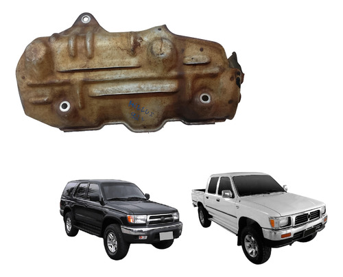 Protetor Defletor Calor Coletor Escape Hilux 2.8 3.0 Diesel