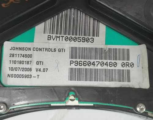 Painel Instrumentos Peugeot 307 2006 2007 2008 2009 Usado