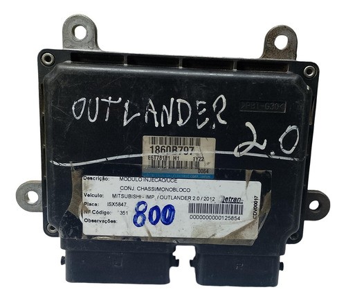 Módulo De Injeção Outlander 2.0 E 2.4 1860b797 Original