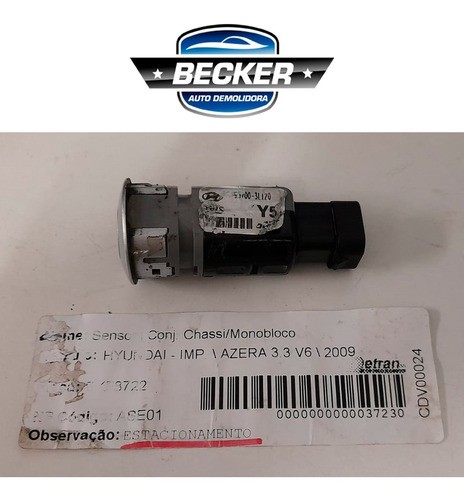 Sensor De Estacionamento Hyundai Azera 3.3 V6 2009