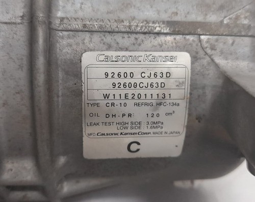 Compressor Nissan Tiida 2012 - 2600cj63d