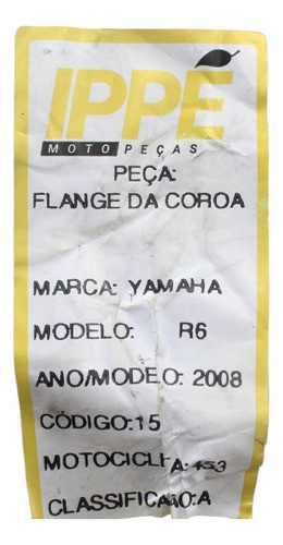 Flange Coroa Yamaha Yzf R6 (453)