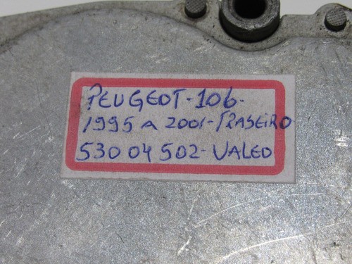 Motor Do Limpador Traseiro Peugeot 106 Ano 1995 Á 2001 Cód. 53004502