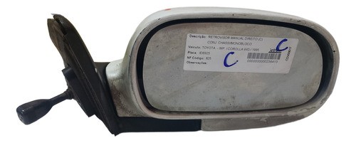 Retrovisor Corolla 1993 1994 1995 1996 1997 Direito Manual