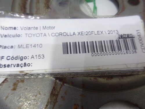 Volante Motor Toyota Corolla 2013 Xei