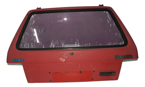 Tampa Traseira Com Vidro Fiat Uno Mille 91/00 Com Detalhe