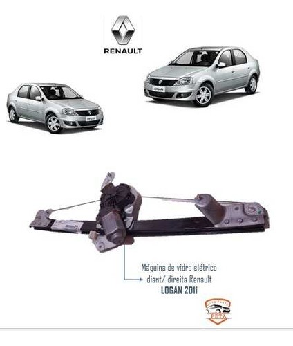 Máquina De Vidro Elétrico Diant/ Direita Renault 2011 120212