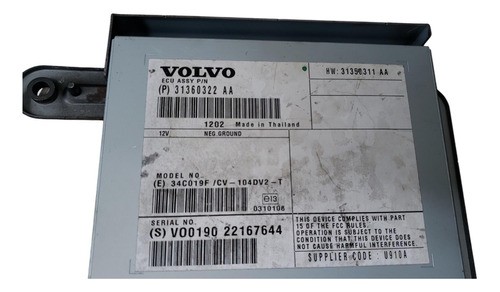 Modulo Conforto Radio Ampliador Volvo Xc60 2008 2009 A 2013