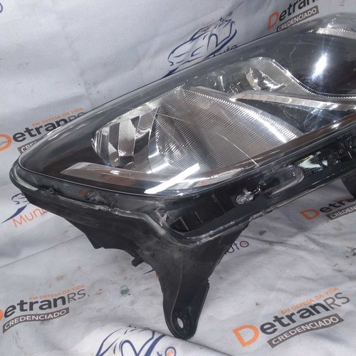 Farol Ld Renault Logan Sandero 2014/2018 Masc Negra 6159