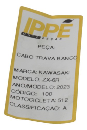 Cabo Trava Banco  Kawasaki Zx6r 2023 (512)