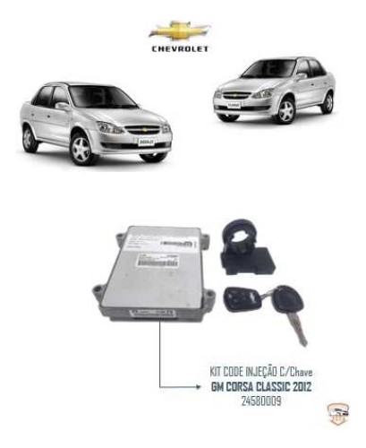  Kit Code Injeção C/chave Gm Corsa Classic 2012 24580009