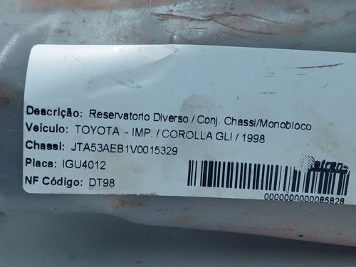 Reservatorio D'agua Radiador Toyota Corolla 1998/2002