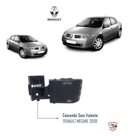 Comando Som Volante Renault Megane 2008 2009 2010 Original