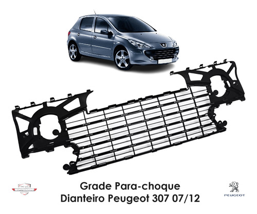 Grade Para-choque Dianteiro Peugeot 307 07/12 9656271977