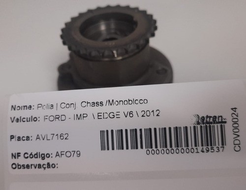 Polia Comando De Escape Ford Edge V6 2012 - At4e6c525fb