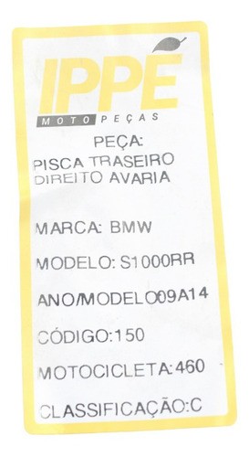 Pisca Traseiro Direito Avaria Bmw S1000 (460)