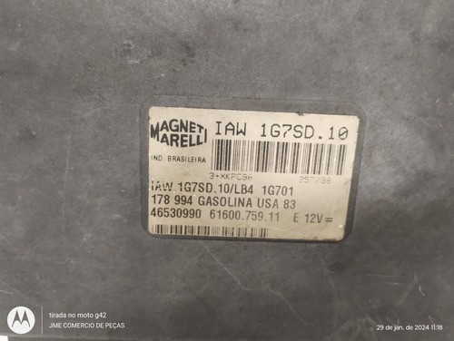 Módulo Injeção Palio Ex 98/99 46530990/iaw1g7sd.10 Usado