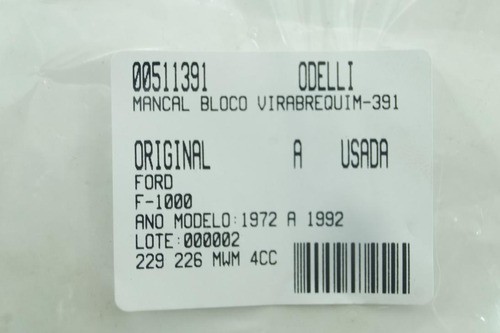 Mancal Bloco Virabrequim F-1000 72/92 Usado (391)