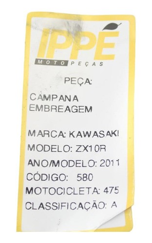 Campana Embreagem Kawasaki Zx10r (475) 2011