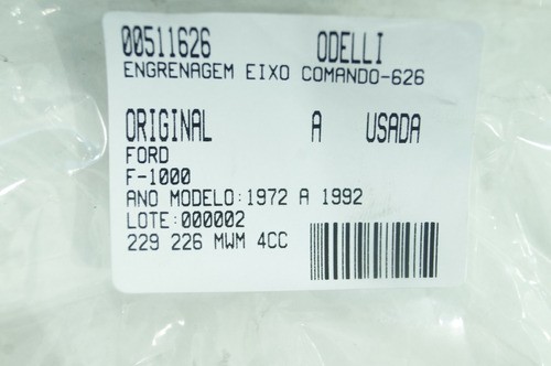 Engrenagem Eixo Comando F-1000 72/92 Usado (626)