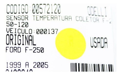 Sensor Temperatura Coletor F-250-120