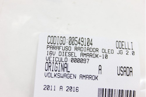 Parafuso Radiador Leo Jg 2.0 16v Diesel Amarok 11/16 (104)