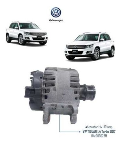  Alternador 14v 140 Amp. Vw Tiguan 1.4 Turbo 2017 04c903023m