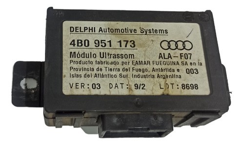 Módulo Central Alarme Audi A3 1.8 2001 2005 Original